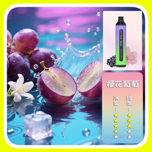 SP2S思博瑞GLO7000口一次性拋棄式電子煙【櫻花葡萄口味】
